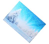 MERRYHAPY Fondo Navideño de Vinilo Profesional para Fotografía de Invierno Textura Suave y Fina Decoración de Fondo Copos de Nieve para Fiestas y Sesiones Fotográficas