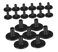 MERRYHAPY Fundas De Plástico Negras Para Platillos De Batería, 20 Piezas 3,8x1,96 Cm, Accesorios De Repuesto Resistentes y Compatibles Para Soportes De Platillos De Percusión