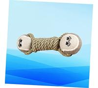 MERRYHAPY Juguete De Masticación para Forma De Mancuernas De Algodón para Cachorros y La Limpieza y Reducción De Estrés Juguete De Cuerda para Mordisquear y Entrenar