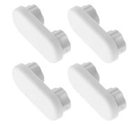 MERRYHAPY Kit Accesorios para Baño 4 Piezas de Amortiguadores para Asiento y Tapa de Inodoro, Diseño Versátil y Protección contra Impactos, Color Blanco, Material Plástico, Adecuado