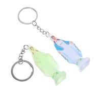 MERRYHAPY Llavero de Virgen María de Acero Inoxidable y Plástico Diseño Colorido y Fluorescente 2 Unidades Adorno para Bolso y Recuerdo para Fiestas de Bautizo y Eventos Obsequios