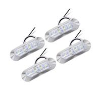 MERRYHAPY Luces Traseras LED para Remolque de Camión 4 Piezas, Luz Indicadora y Luz de Posición Lateral para Remolques de Caballos y Caravanas, 10-30 V