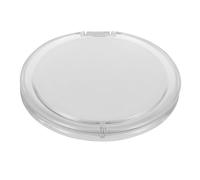 MERRYHAPY Mini Espejo de Viaje Redondo Compacto con Aumento Espejo de Maquillaje Doble Cara Portátil para Mujer con Tapa Protectora Blanca Ligera