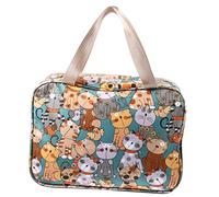 MERRYHAPY Neceser De Maquillaje Grande Cremallera, Bolsa De Cosméticos Portátil De Gran Capacidad para Mujer, Organizador De Artículos De Tocador De Viaje y Uso Diario