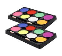 MERRYHAPY Paleta Pintura Facial Maquillaje Facial Cuerpo Fiesta 8 Colores Aceite Teatral