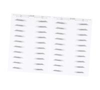 MERRYHAPY Pegatinas Para Cejas 6d (10) Resistentes Al Agua Simulación De Cejas Para Hombres Herramientas De Maquillaje Fácil De Aplicar y Duraderas