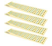 MERRYHAPY Pegatinas para Diapasón de Bajo Autoadhesivas en Papel y PVC, 4 Piezas para Principiantes, Accesorios Prácticos para Escalas y Notas