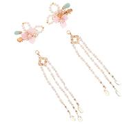 MERRYHAPY Pinzas Pelo Borlas Hanfu Accesorios Peluca Perlas Joya Para Chicas Horquilla Decoración Peluca Conjunto