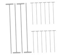 MERRYHAPY Puerta Trampa Unidireccional para de Hierro Resistente 16 Piezas para Jaula Accesorio para Carreras y Cría de Aves Puerta Metálica Diseño Aguja para Jaulas de