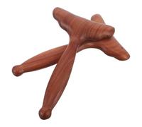 MERRYHAPY Raspador Gua Sha Facial de Madera de Sándalo 2 Piezas, Herramienta Masajeadora en Forma de Abanico para Contornos Faciales, Cuidado de Piel y Relajación en Spa y Belleza