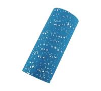MERRYHAPY Rollo de Organza Yardas 25 de 15cm Brillantes de Lentejuelas y Tul Poliéster Ecológico y Fácil de Doblar para Decoración de Bodas y Bolsas