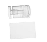 MERRYHAPY Sellos para Uñas French Tip Ajustable Tampón de Silicona Transparente Jelly con Raspador Kit Completo para Manicura Francesa DIY Casa y Salón