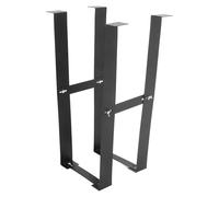 MERRYHAPY Soporte Carbono de Acero Caja Computadora de Negro | 1 Juego, Ancho Ajustable, Resistencia Corrosión, Estructura Práctica y Gran Capacidad de Carga