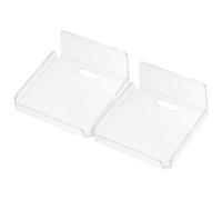 MERRYHAPY Soporte Transparente Paquete de 2 Piezas sin Taladro para Cámara de Seguridad Resistente y Versátil, Material Acrílico para Salas Modernas y Hogares Renovados