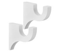 MERRYHAPY Soportes de Madera para Barras de Cortina 2piezas Fuerte Carga y Protección para Cortinas, Acabado Elegante y Fácil Instalación para Sala y Hotel