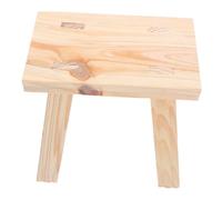 MERRYHAPY Taburete de Madera para Beige Multiusos Resistente y Compacto Escalón Pequeño para Baño Dormitorio y Cocina Apoyo para Inodoro Cuclillas Fomento de Autonomía Infantil