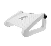 MERRYHAPY Taburete Reposapiés de Oficina Antideslizante Ajustable en Altura, Reposapiés Triangular de Plástico Blanco, Soporte Ergonómico para Hogar y Trabajo, Diseño Reforzado