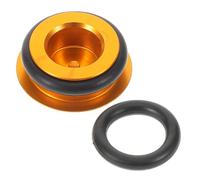 MERRYHAPY Tapa Antipolvo para Biela de Bicicleta, Gorra para Manivela, Aleación de Aluminio, Dorado, Ligera, Fácil de Instalar, Protege contra Residuos, para Bicicleta de Montaña y