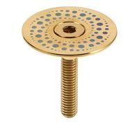MERRYHAPY Tapa Superior para Dirección de Bicicleta, Cubierta Superior para Bicicleta, Aleación de Titanio, Dorado, Diseño 28,6mm, para Horquilla y Vástago, Ciclismo de Carretera y Montaña
