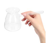 MERRYHAPY Tetera de Vidrio Transparente Asa Gruesa Lateral, Tetera Turca Multiusos Boca en Forma de V para Hervir Leche y Preparar Té en Casa