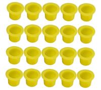 MERRYHAPY Tinteros Para Tatuar 100 Piezas Tamaño Grande Color Amarillo Porta Pigmentos Desechables Para Artistas y Estudios De Tatuaje Accesorios Prácticos De Plástico
