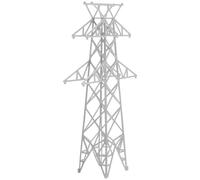 MERRYHAPY Torre Eléctrica Miniatura para Decoración de Jardín y Vías de Tren, Plástico ABS de Alta Resistencia, Piezas para Maquetas de Tren y Paisajes en Miniatura, Kit DIY 1/160
