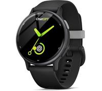 Merryking Reloj traductor de IA, dispositivo traductor de idiomas, monitor de frecuencia cardíaca y sueño, pantalla AMOLED, aleación de titanio impermeable, modos multideportivos, color negro