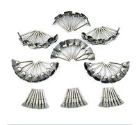 Merryland 72 Pcs Misto Cepillo Metálico de Alambre Acero para Dremel | Cepillo corona cepillo 24pcs para cada cepillo punta cepillo plano herramientas giratorias DIY, RMTA072C1