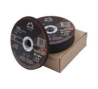 Merryland Disco de Corte 125 Metal para Amoladora Angular, 125 X 1,0 X 22,23 mm Disco Corte 25 Piezas, Acero INOX Hierro, Bravo-Line B13081042