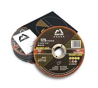Merryland Disco de Corte 125 Metal para Amoladora Angular, 125 X 1,0 X 22,23 mm Disco Corte 25 Piezas, Acero INOX Hierro, Experto-Line E12081042