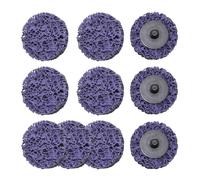 Merryland Disco de Limpieza 50mm Pintura Óxido Amoladoras Neumáticas, 50 mm Púrpura Disco de Decapado CSD 10 Piezas, Abrasivo para Decapar Metal Acero Hierro, DGTA010C1