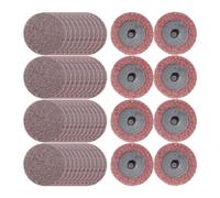 Merryland Discos De Cambio Rápido 50mm Amoladoras Neumáticas, 50 mm Medio Discos De Lijado De Cambio Rápido 50 Piezas, Discos De Vellón Pintura Óxido Metal Acero Hierro, DGTAA50C2