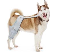 MerryMilo Rodillera para perro para soporte de pierna trasera, ayuda a estabilizar el ligamento cruzado cruzado y artritis, recuperación de piernas traseras, plata, XL