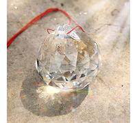 MerryNine Prisma de bola de cristal transparente de 60 mm, atrapador de brillo de sol, colgante de cristales para ventanas, para Feng Shui, para regalo (60 mm, 1 paquete)