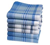 Merrysquare Pañuelos de Tela Oscar para Hombre - 100% Algodón Teñido en Hilo - 40x40 cm - Clásicos, Resistentes y Económicos (6)