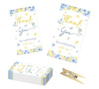 Merrystorm 50 etiquetas de agradecimiento con texto en inglés "She Found Her Main Squeeze Thank You", decoración de despedida de soltera, tarjetas florales para mujeres, temática de limón, suministros