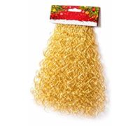 MERRYXMAS Espumillón para Adviento y Navidad como decoración y decoración de árbol de Navidad y árbol de Navidad (dorado)