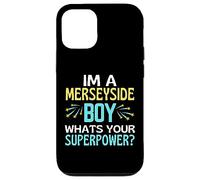 Merseyside Boy ¿Cuál es tu Superpower Liverpool Everton Fun Carcasa para iPhone 12/12 Pro