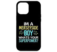 Merseyside Boy ¿Cuál es tu Superpower Liverpool Everton Fun Carcasa para iPhone 12 Pro MAX