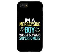 Merseyside Boy ¿Cuál es tu Superpower Liverpool Everton Fun Carcasa para iPhone SE (2020) / 7/8