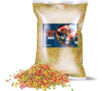Mersjo - Alimentos para peces de estanque, gránulos flotantes para alimentación diaria - 5 kg - grano 6 mm