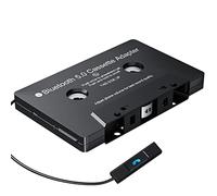 Mersoco Adaptador de cassette Bluetooth 5.0 con función manos libres - Adaptador de cassette para auto a AUX para radio de coche, compatible con smartphone, reproductor MP3, PC