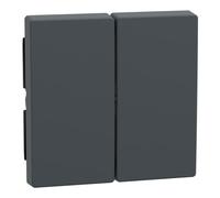 Merten 1325021 - Interruptor | Para uso en serie, interruptor de doble cambio y botón doble, sistema M, IP20, antracita, 1 unidad