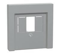 Merten 297960 - Placa central para sistemas de audio, plateado