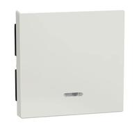 Merten 436019 - Interruptor | Para interruptor de control y pulsador, sistema M, blanco polar brillante, 1 unidad