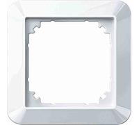 Merten Marco de 1 M, 1 compartimento, color blanco brillante 389119 (2 marcos de 1 m).