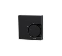 Merten - Placa Central para Control de Temperatura Ambiente con Contacto Intercambiable, Color Negro Mate, Sistema M, MEG5762-0403