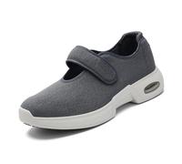 Mertmliy Zapatos Anchos Diabéticos Hombres Mujeres Zapato Ortopédicos con Vendaje Zapatos Hallux Valgus Zapato Rehabilitación Ajustables Personas Mayores Fascitis Pies Hinchados Plantares