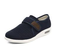 Mertmliy Zapatos Anchos Diabéticos Hombres Pantuflas Ortopédicas Zapato Vendaje Antideslizante Zapato Hallux Valgus Zapatos Ajustables para Personas Mayores Fascitis Plantar Pies Hinchados