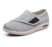 Mertmliy Zapatos Diabéticos Hombres Ortopédicos Extra Anchos Zapatos Hallux Valgus Zapato Vendaje Antideslizante Zapato Ajustables Personas Mayores Rehabilitación Pies Artríticos
